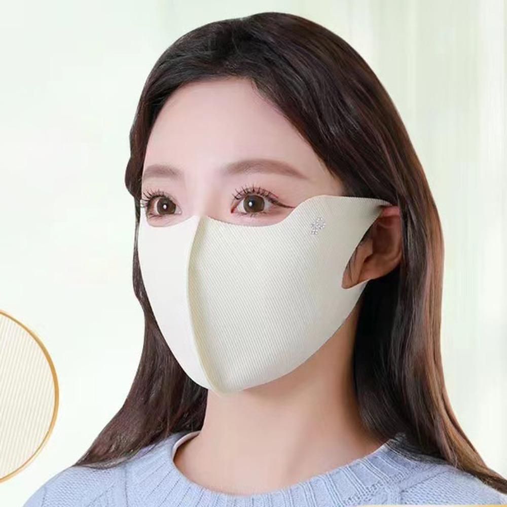 Breathable Ice Silk Mask Traceless Anti-sun Mask Hot Sale Sunscreen Mask  Four Seasons