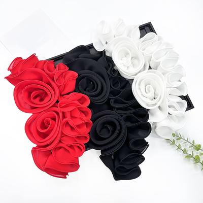 1PC Flower Decoration Lace Wedding Accessories Fabric Accessories Accessories Diy Jewellery Clothes Decoration Stereo Multi-Colour