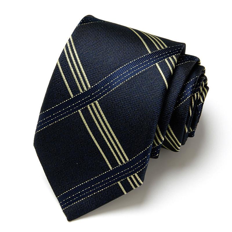 Men'S Business Tie Hand-Typed Professional Dress Interview Tie Men'S Polyester Silk