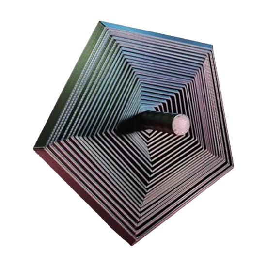 3D Printed Expanded Fidget Star with Handle Fractal Hexagon Sensory Toy