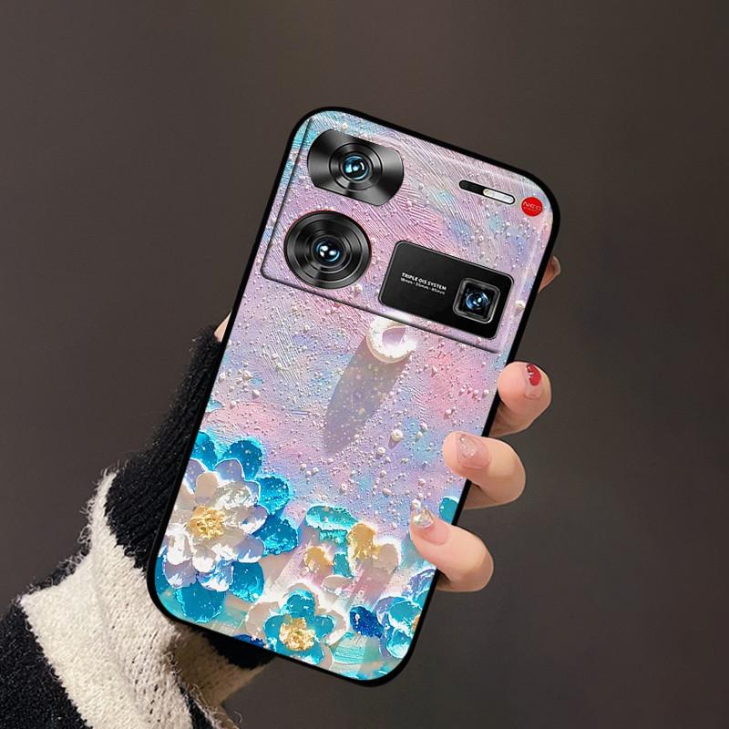 For nubia Z60 Ultra Cover Flower TPU Silicon Back Soft Case Funda For ZTE nubia Z60 Ultra Bumper Coque Z60Ultra Z 60 Ultra