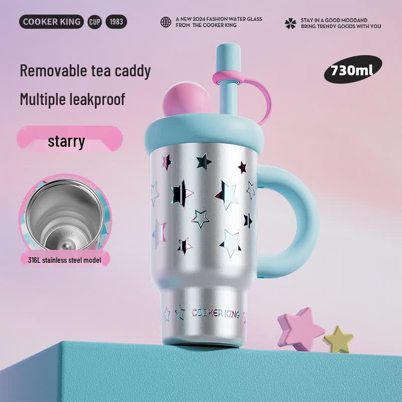 COOKER KING 730ml 316L Stainless Steel Dual-Drink Insulated Bottle