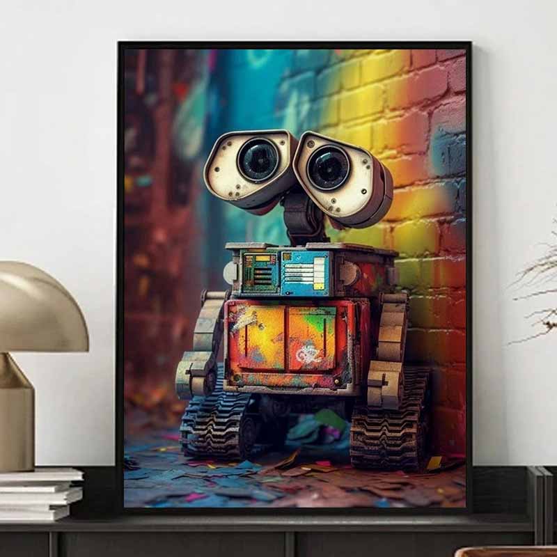 Disney 5D DIY Diamond Painting Decorations WALL E Healing Theme Illustrations Diamond Embroidery Rhinestone Cross Stitch Set Handmade