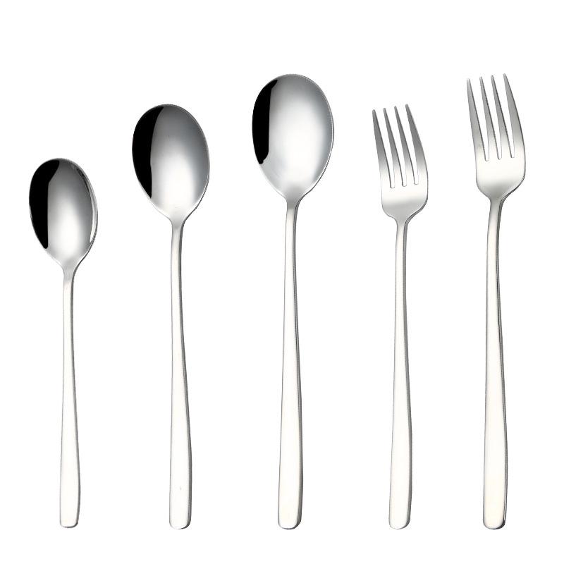 Koreanischer Löffel aus Edelstahl 304: Dicker Rührlöffel, Eis-, Kaffee-, Suppen- und Dessertlöffel für den Heimgebrauch