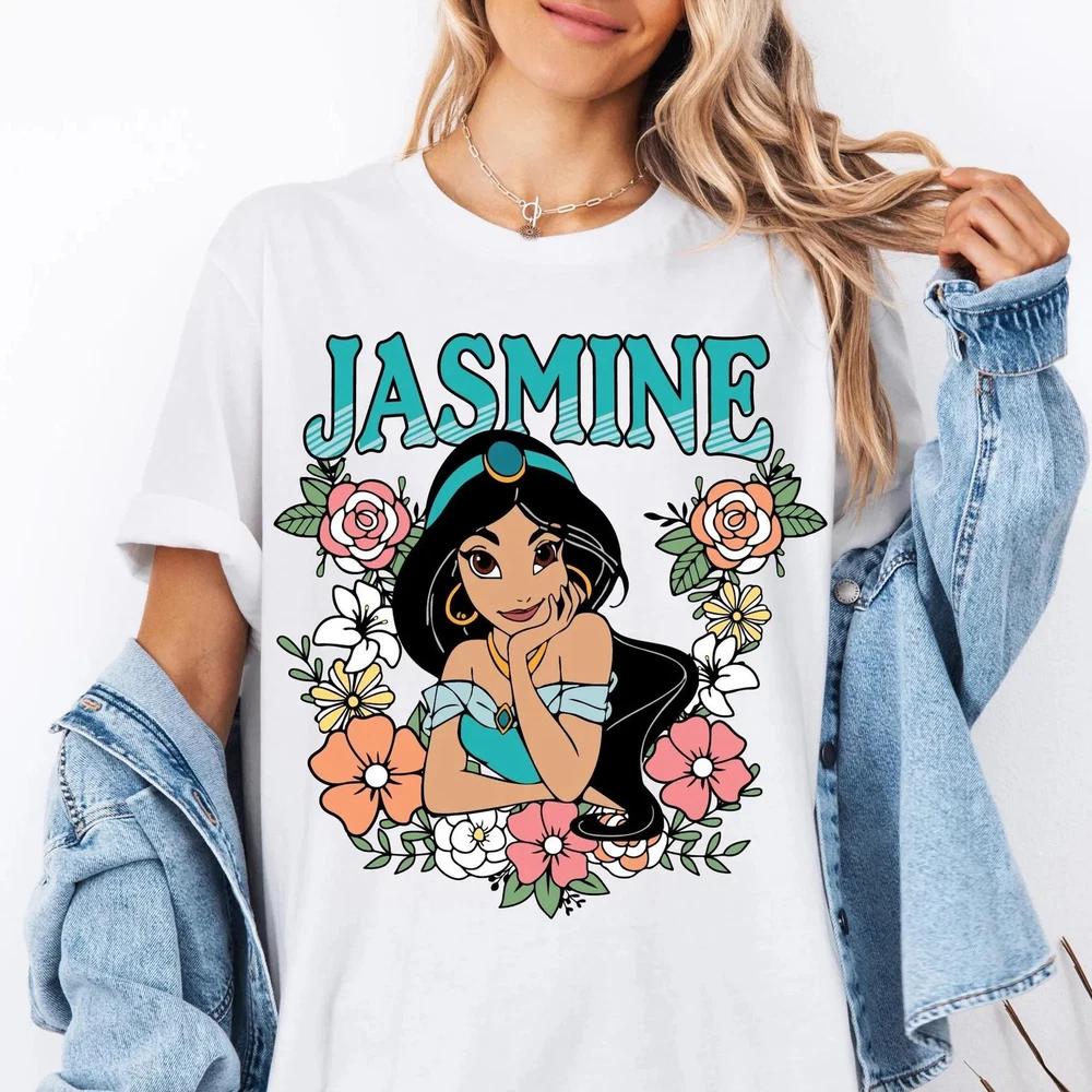 Floral Princess Jasmine Shirt Aladdin And Jasmine TShirt S