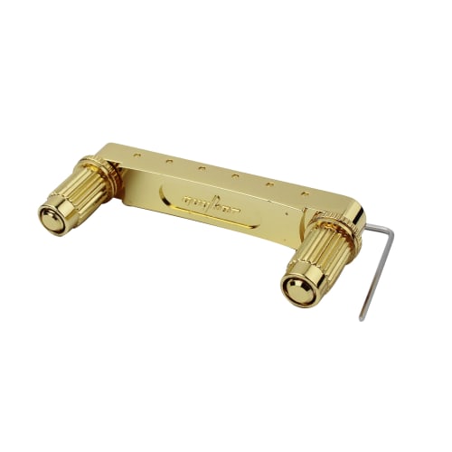 Guyker Guitar Tune-O-Matic Roller Saddle Bridge Replacement for Gibson Les Paul, LP, and SG Style 6-String Electric Guitars - GM005, Golden