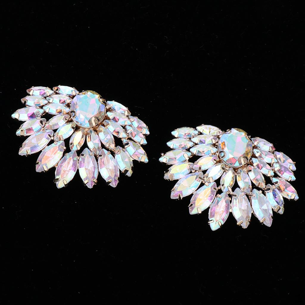 of Ladies Rhinestone Shoe Clips Jewelry for Shoes, Bags, Hats,