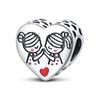 Original Charms Copper Sisterly Love Heart Series Beads Fit Bracelet Women Jewelry Making Diy Gift