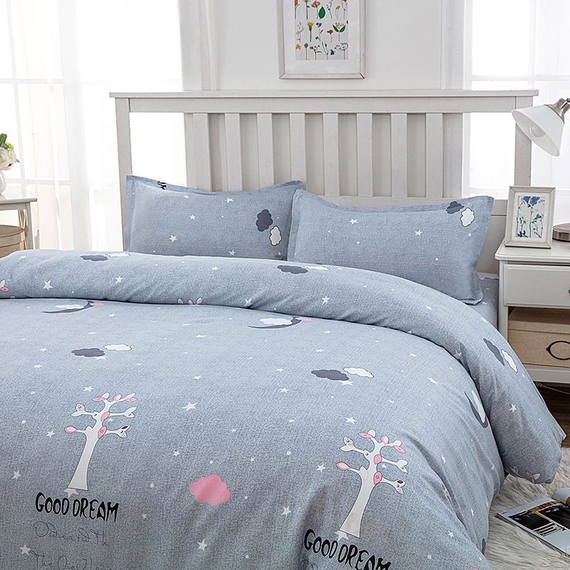 

Comfortable Grounded Four Piece Bedding Set Bedding Quilt Cover Bed Sheet Pillowcase Student Dormitory Single 3 PCs Set Kids Bed Sheets: 150*210cm Good dream treasure