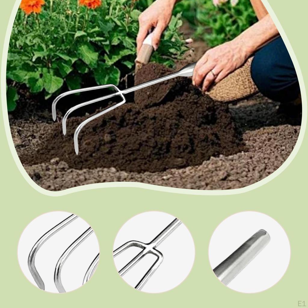 Garden Hand Rake Beach Sand Digging Tool Compact Practical Multifunctional Gardening Soil