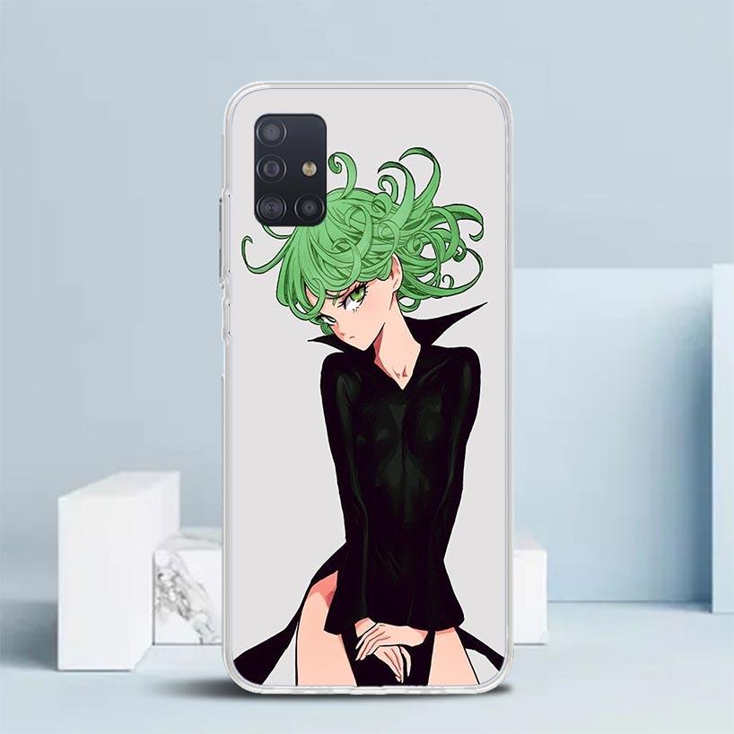 One P-Punch-Man Tatsumaki Soft Cover for Samsung Galaxy A12 A22 A32 A52 A72 A02S Phone Case Note 20 Ultra 10 S10 Plus A51 A71 A5