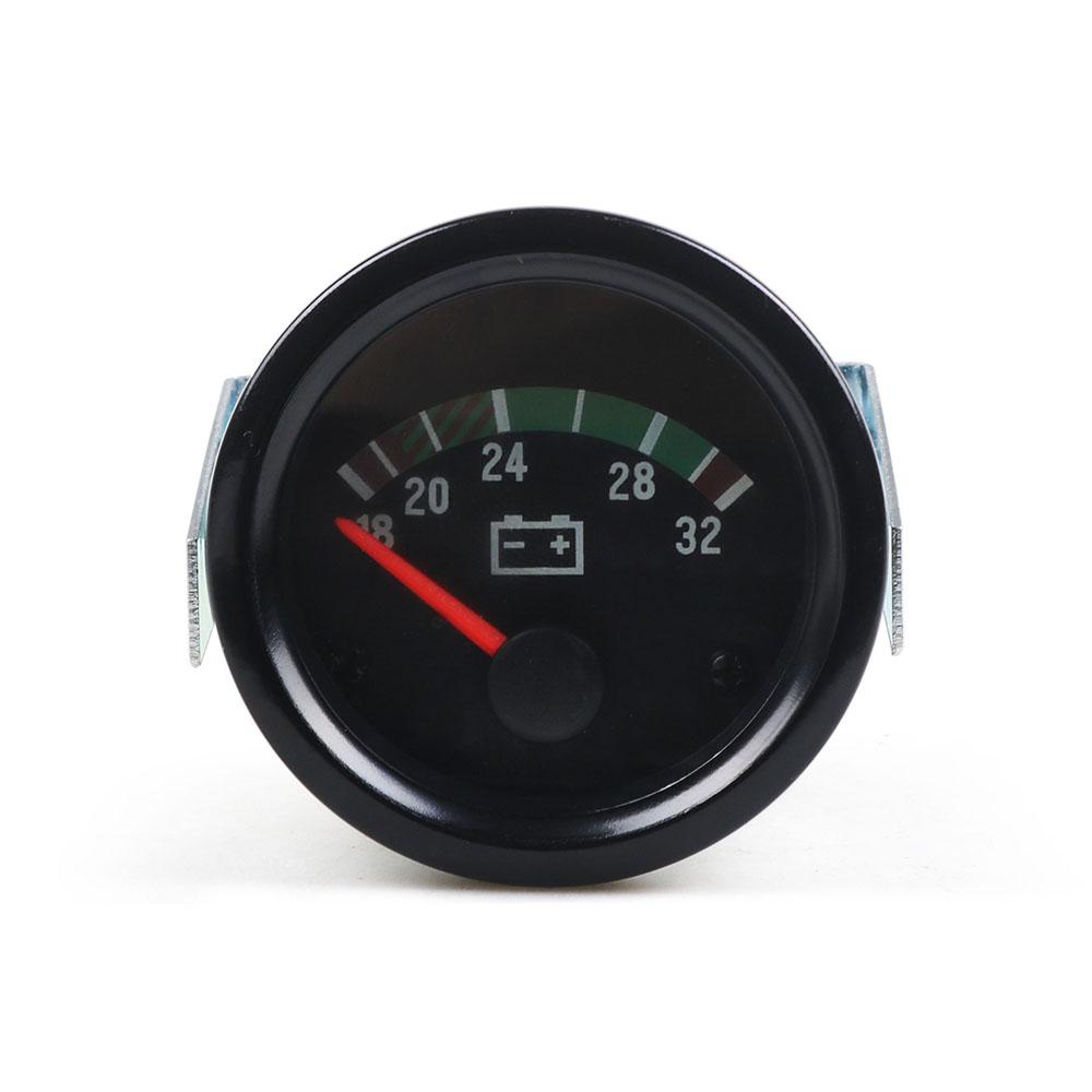 2" 52mm Car Voltmeter Pointer 12V /24V Volt Gauge Voltage Meter Yellow Light Car Meter
