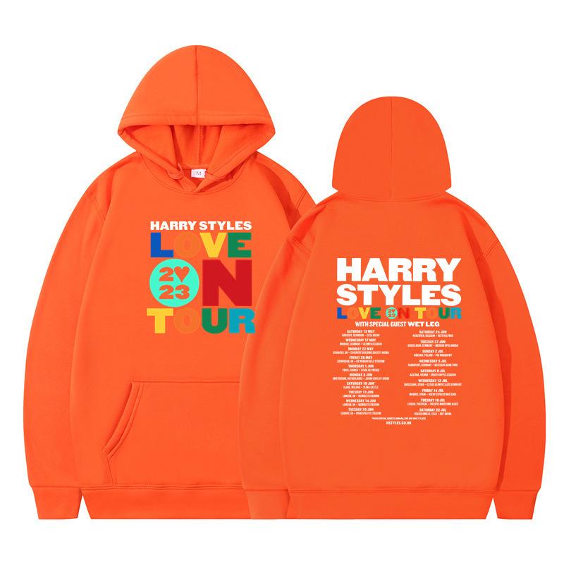 SS26 New Arrivals: Harry Styles Print Unisex Loose Casual Fleece-Lined Hoodie