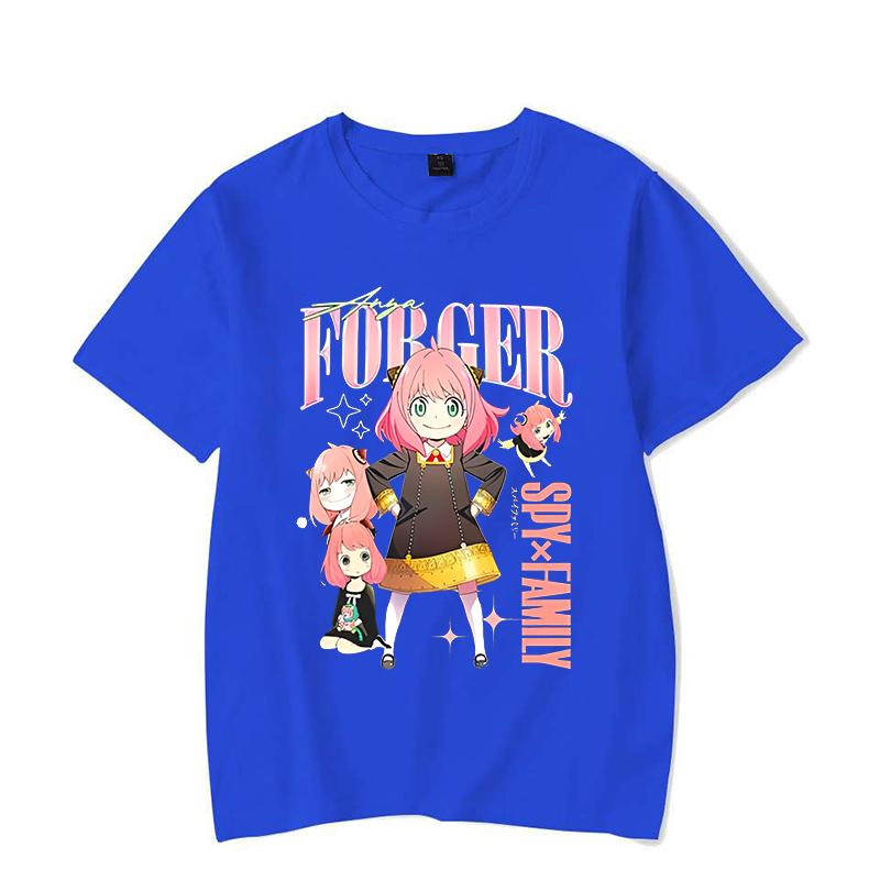 New Anime Anya Forger T-Shirt Women Fashion Harajuku T Shirt Summer Cool Short Sleeve Hip Hop Top Tee