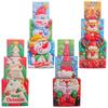 Home Entry Holiday Gift Box Accent, 3 Piece Paperboard Christmas Display for Indoor Shelf Winter Family Room Use