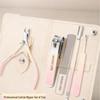 Professional Cuticle Nipper & Nail Clipper Set: 5-Piece Home Manicure Kit with Portable Scissors - Free Shipping