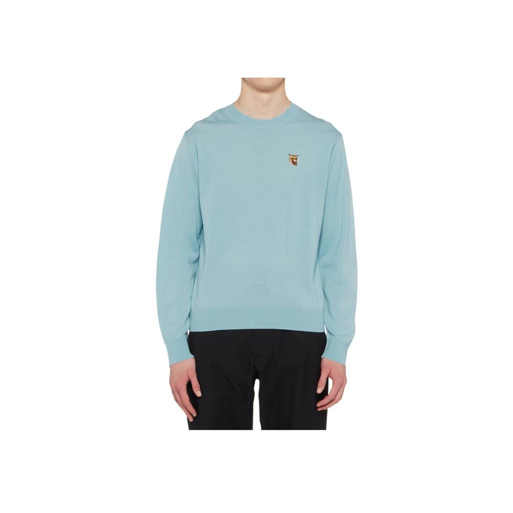 ONITSUKA TIGER Knit Top Series Round Neck Fashion Casual Long Sleeve Sweater Unisex Sweater Light-Blue 2183B468-400