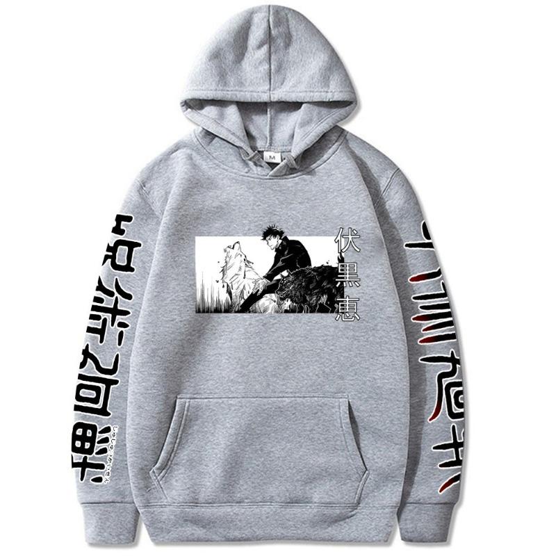 Megumi Fushiguro Jujutsu Kaisen Men's Hoodie Vintage Unisex Pullover Men Vintage Graphic Hoody Tops Oversize Clothing