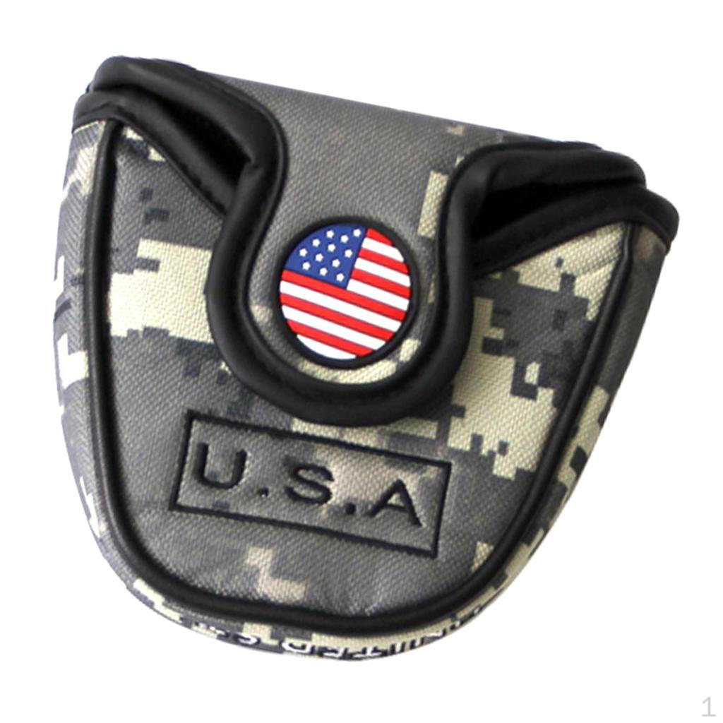 

Golf Putter covers for head Mallets Cover with Embroidery Pattern, Design Brands