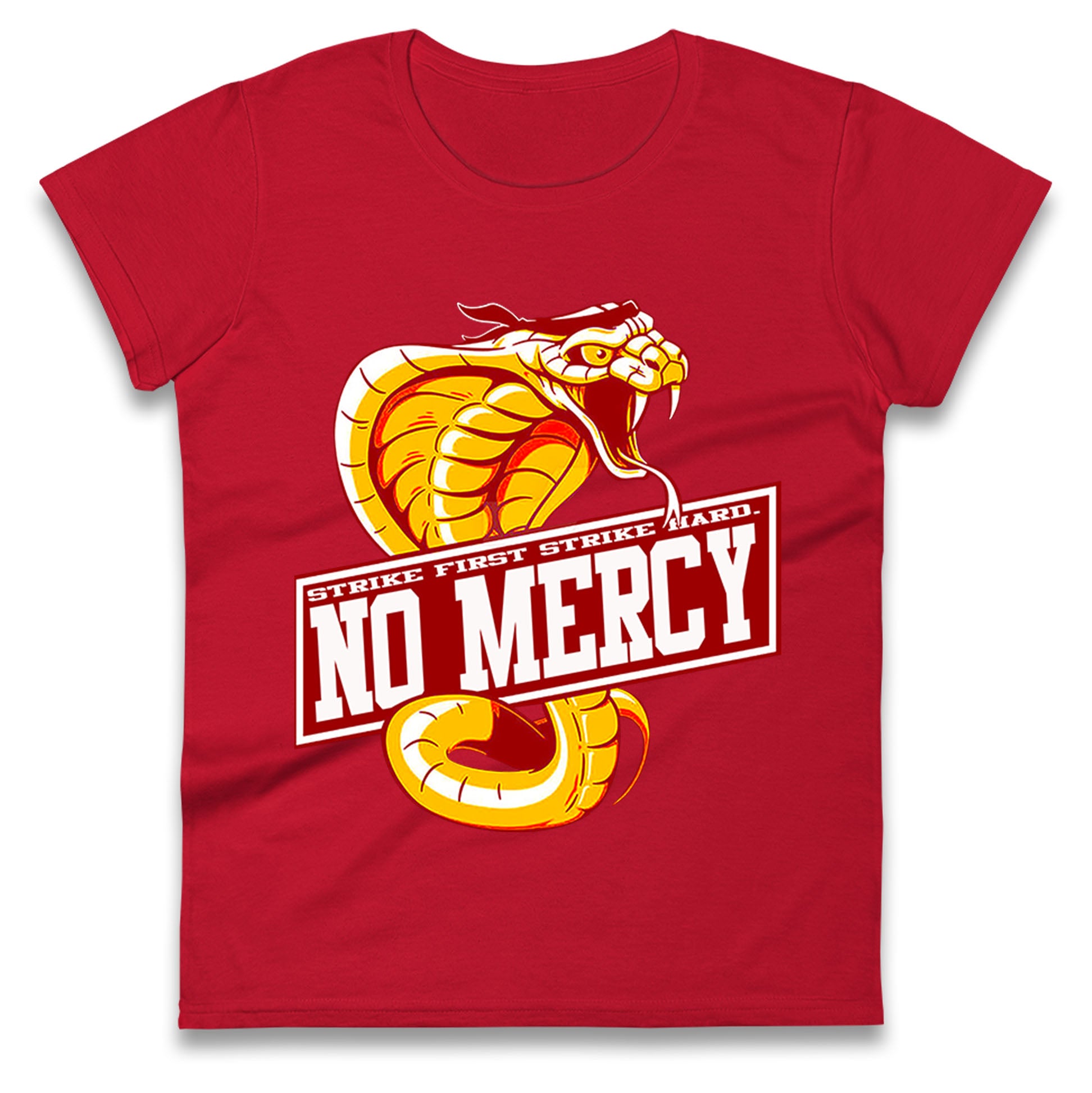 Cobra Kai No Mercy Womens T Shirt Mens Tops Tees Unisexs S