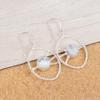 Dendritic Opal Gemstone 925 Sterling Silver Jewelry Handmade Hook Earrings 2.00" EE-52-25