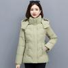 Winter Down Padded Jacket Women's Short Fashion Western Style Mother Padded Jacket Small Thickened Plus Size Padded Jacket