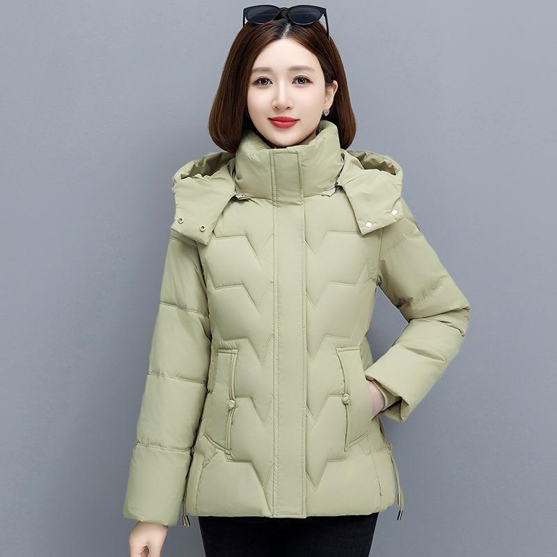 Winter Down Padded Jacket Women's Short Fashion Western Style Mother Padded Jacket Small Thickened Plus Size Padded Jacket