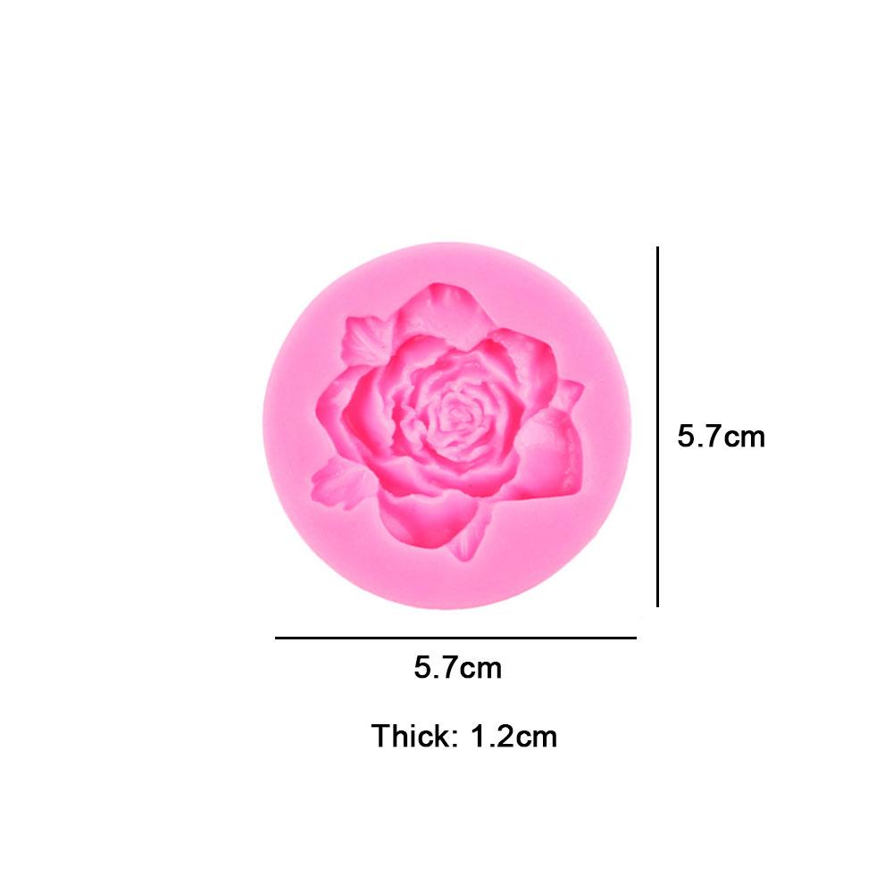 Silicone World DIY Rose Flowers Petal Silicone Mold Cake Baking Decoration Fudge Chocolate Mold Handmade Soap Tools