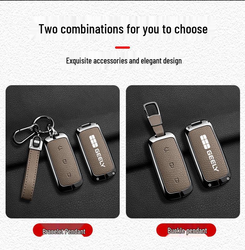 Universal Metal Key Case for Geely Galaxy L7, L6, E8 - Stylish Car Accessories for Men and Women