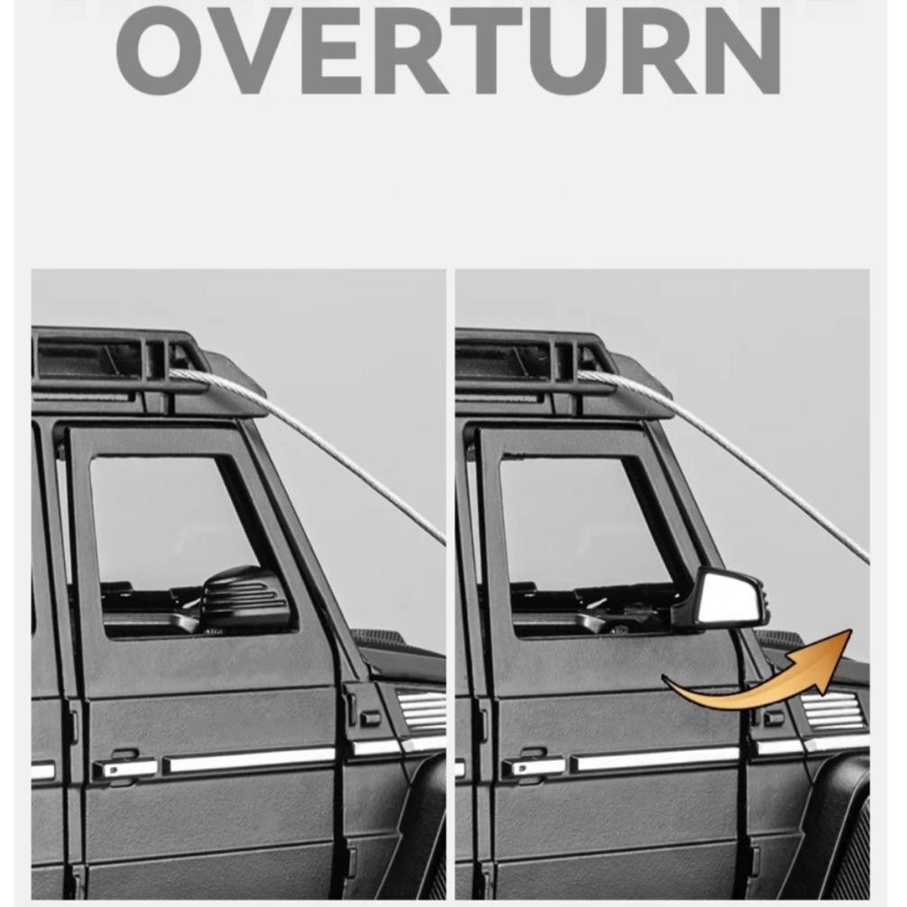 1/24 Scale Mercedes-Benz G550 4X4 Modified Version Off-road Car Diecast Car Sound Light Pull Back Vehicle TV Cabinet Decorations Gift