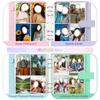 A5 Kpop Photocard Binder with 25 pages 4-Pocket Card Collector Album with 200 Card Slots PU Leather Cover Organizing Cards