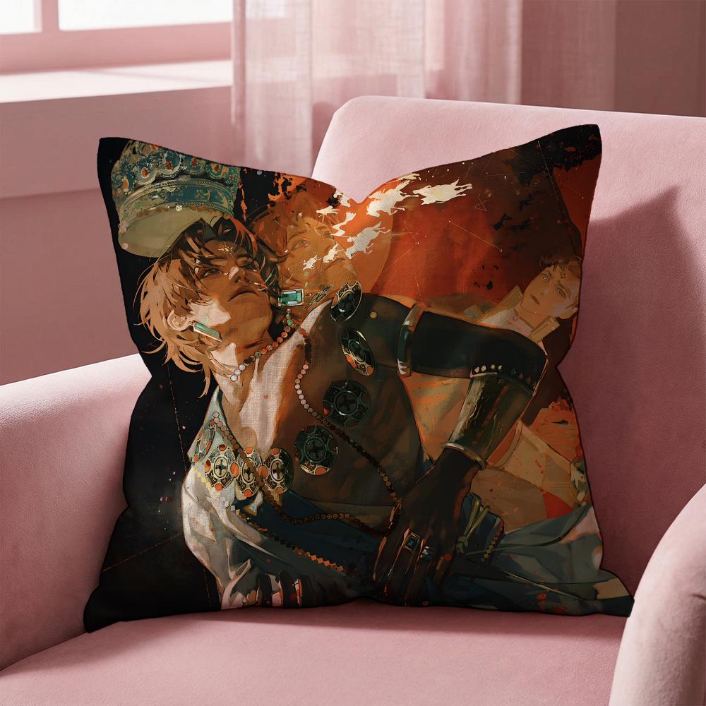 Sultan's Game Cushion Cover Multi-Scene Pillow Cover for Home & Car - Reversible, Soft & Durable for Daily Use