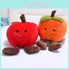 Frucht Apfel Plüschtier mit PP-Baumwollfüllung für Kinderzimmerdekoration