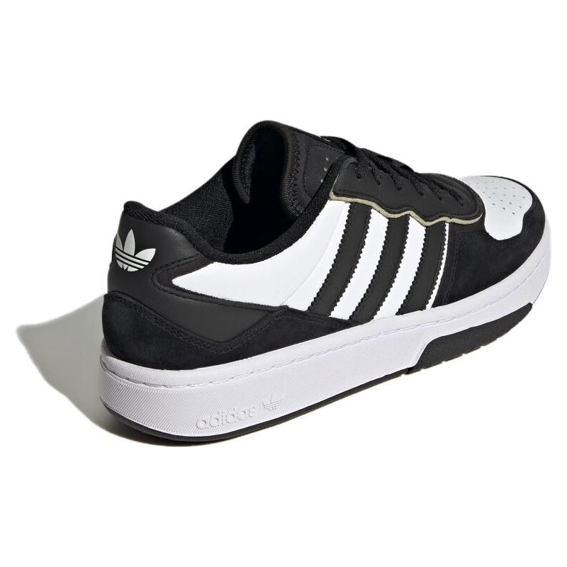 Adidas Originals Courtic Fabric Synthetic Leather Comfortable Versatile Non-Slip Wear-Resistant Low-Top Skate Shoes Unisex Sneakers Black ID6067