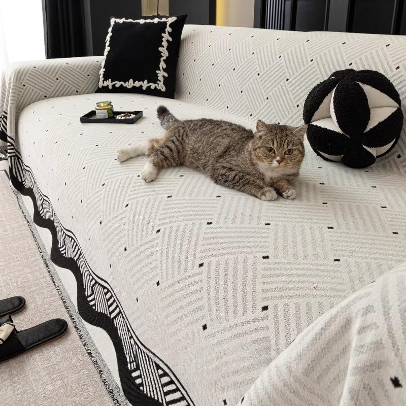New Sofa Blanket Sofa Towel High-End Sofa Cover Fabric Healthy Printing And Dyeing All Inclusive Anti Slip And Easy To Lay 1Pcs