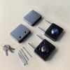 1 Set Double Open Sliding Door Lock Stainless Steel Glass Door Lock with Keys Lockset Office Glass Gate Security Hardware