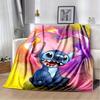1pc Stitch Printing Blanket - Soft, All-Season Throw for Office Blanket, Personalized Gift with Adorable Cartoon Design