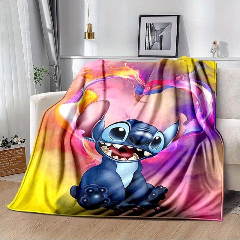 1pc Stitch Printing Blanket - Soft, All-Season Throw for Office Blanket, Personalized Gift with Adorable Cartoon Design