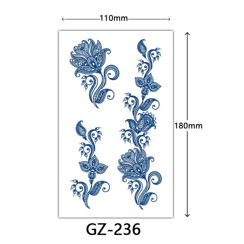 Herbal Semi-Permanent Tattoo Sticker, Semi-Permanent Tattoo Sticker, Anti-Rub, Anti-Sweat Tattoo