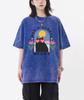 Don't Stress Meowt Cartoon Printing Retro Tee Shirt Female Trendy  Cotton T-Shirts Unisex Washed Short Sleeve Summer Hip Hop Top