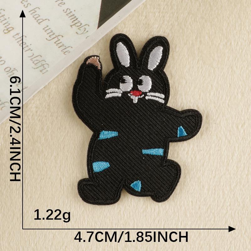 Cartoon Kitten Embroidered Patches: Self-Adhesive for Clothing, Shoes & Hats