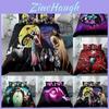 Charming Colorful The Nightmare Before Christmas Bedding Set Duvet Cover Pillowcase Soft Material