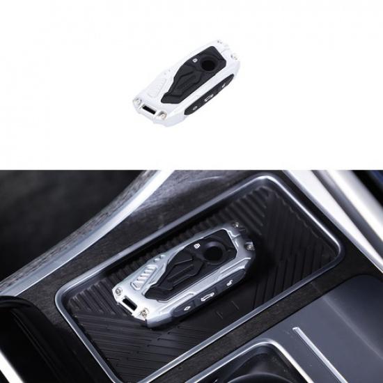 Mecha Silver Smart Key Fob Case Shell Cover For BMW X5 X6 X7 iX i5 i7 5 7 24+