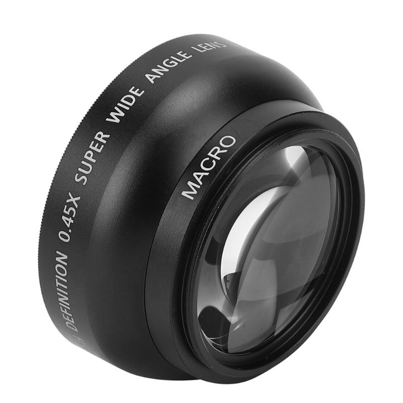 JSR‑1155 Pokročilý 49MM 0,45X Širokoúhlý Makro Objektiv Vhodný Pro Všechny Fotoaparáty s Průměrem Objektivu 49MM
