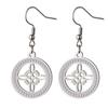  Classic Witch Knot Drop Earring Stainless Steel Crystal Zircon Witchcraft Dangle Earrings for Women Amulet Jewelry Gift