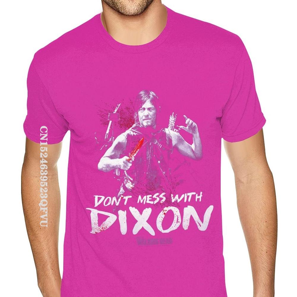Walking Dead Daryl Dixon Printed Mens Tshirt Plus Size Men's Personalized Photo T Shirts Camisa Streetwear
