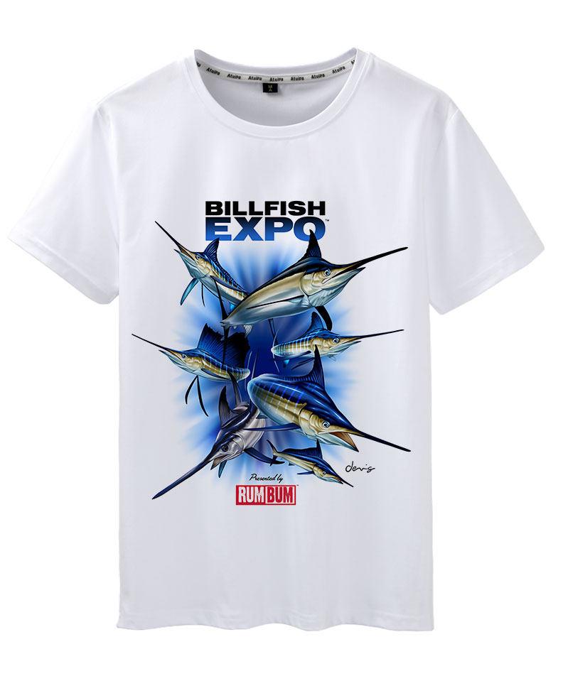 Fishing Tshirt 2026 Summer New European and American Tide Printed Shortsleeved Tshirt Mens and Womens Sea Fishing Tshirt