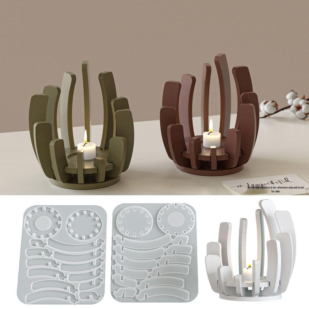Poppy Patchwork Aroma Candle Holder Silicone Mold