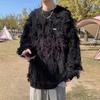 Männer Winter Retro Tun Alten Warme Pullover Pullover Rundhals Plüsch Langarm