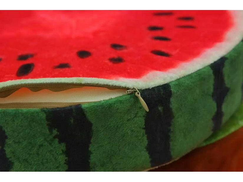 Creative Fruit Plush Toy Set: Watermelon, Orange, Dragon Fruit Cushions - Cute Nap Pillows